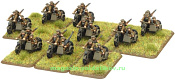 Сборная миниатюра из металла Motorcycle Platoon, (15mm) Flames of War - фото