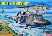 Сборная модель из пластика Д Вертолет UH-1N «GUN SHIP» (1/35) Dragon - фото