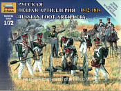 Солдатики из пластика Русская пешая артиллерия (1/72) Звезда - фото
