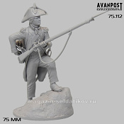 Сборная миниатюра из смолы Французский гренадёр, 1792-1805, 75 мм, Аванпост - фото