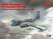 Сборная модель из пластика A-26В Invader «На Тихоокеанском театре», Американский бомбардировщик II МВ (1/48) ICM - фото