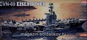 Сборная модель из пластика Авианосец «Эйзенхауэр» 1:800 Академия - фото