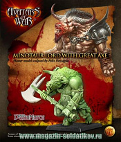 Minotaur Lord with battle axe BLI, 28 мм, Avatars of war - фото