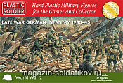 Солдатики из пластика Late war German infantry 1943-45 , 1/72 Plastic solders - фото