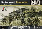 Сборная модель из пластика ИТ IIМВ: Штурм бункера, Нормандия 1944 (1/72) Italeri - фото