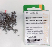 End connectors for M3 Lee/Grant/RAM T41 and WE210 types tracks, 1/35 MasterClub - фото