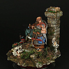 Сборная миниатюра из смолы Ferridaar Sharp-Axe 120 mm, Legion Miniatures (LM120-010) (LM120-010)