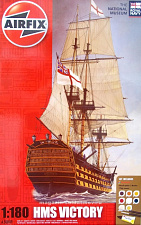 Сборная модель из пластика А Корабль HMS Victory (1:180) Airfix - фото