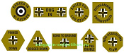 Battle Hardened Panzer Token Set, (15 мм) Flames of war - фото