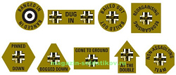 Battle Hardened Panzer Token Set, (15 мм) Flames of war (TK033) (TK033)