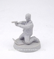 Сборная фигура из смолы Хакер, серия «Наемники» 28 мм, ArmyZone Miniatures - фото